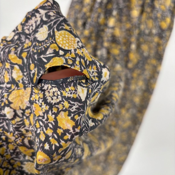 Isabel Marant Etoile Silk Blend Floral Long Sleeve Maxi Dress US 10 *FLAWED - Picture 7 of 16